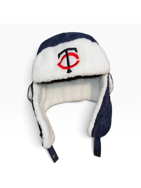Y2k Mlb Minnesota Twins Pepsi Promo Trapper Hat One Size Blue White